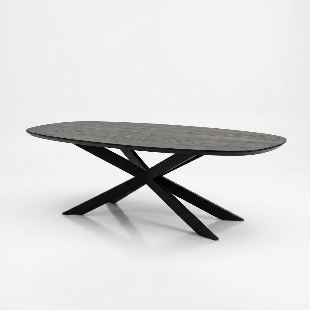 Eenmalig! Deens Ovale Eiken Eettafel 260 x 110 cm, Ophalen of Verzenden, Vijf personen of meer, 200 cm of meer, Eikenhout
