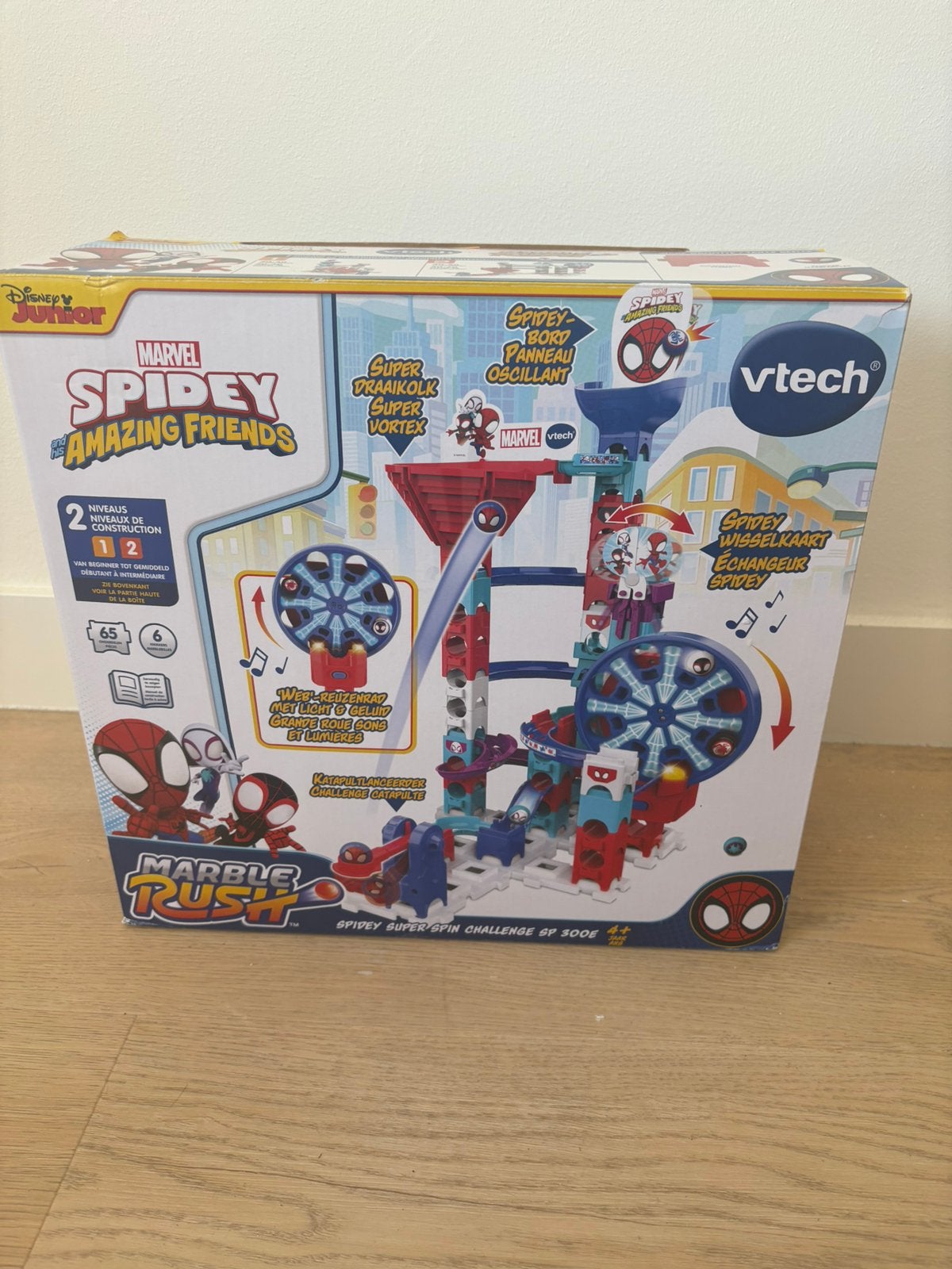 Vtech marble Rush knikkerbaan Spiderman, Ophalen of Verzenden, Zo goed als nieuw