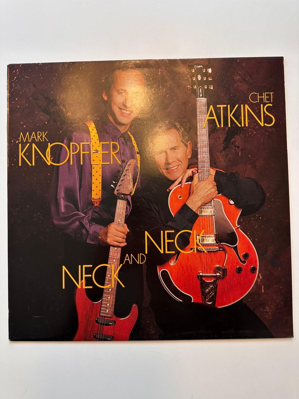 Mark Knopfler and Chet Atkins - Neck and Neck 1990, Ophalen of Verzenden, Zo goed als nieuw, 12 inch, Poprock