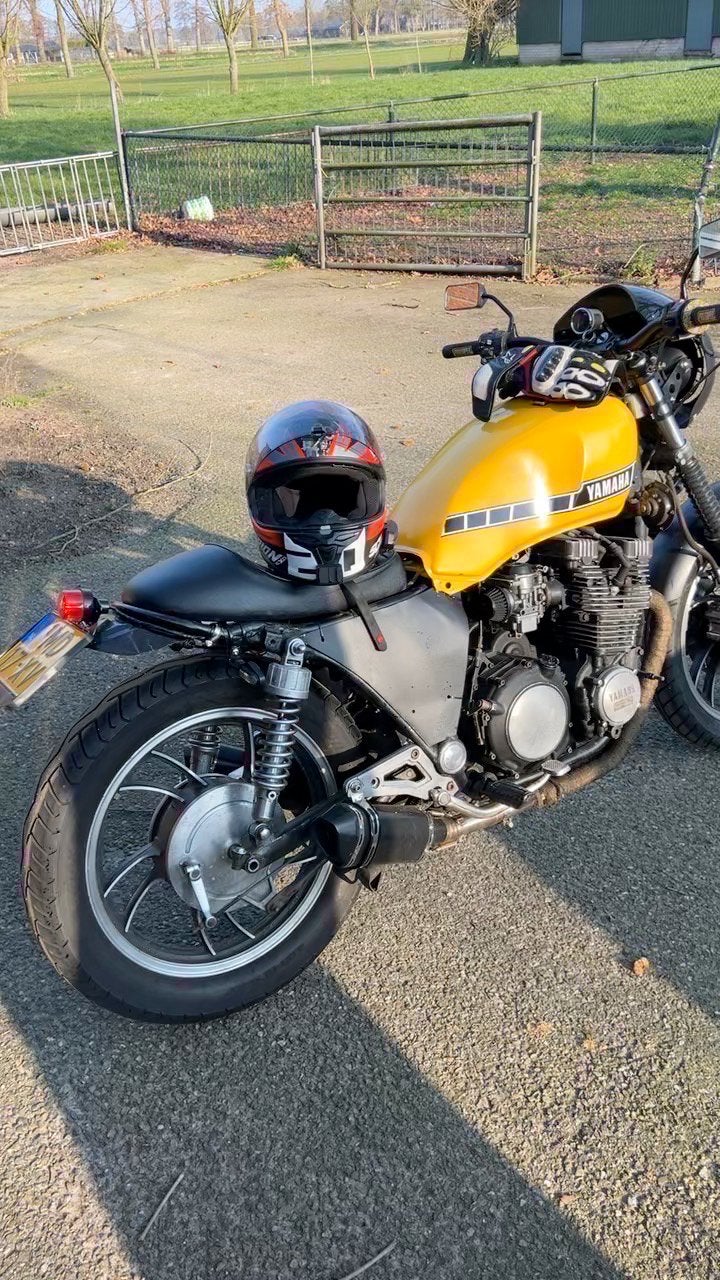 Oldtimer yamaha xj750 caferacer, 750 cc, 4 cilinders, Motorrijbewijs A, Gebruikt