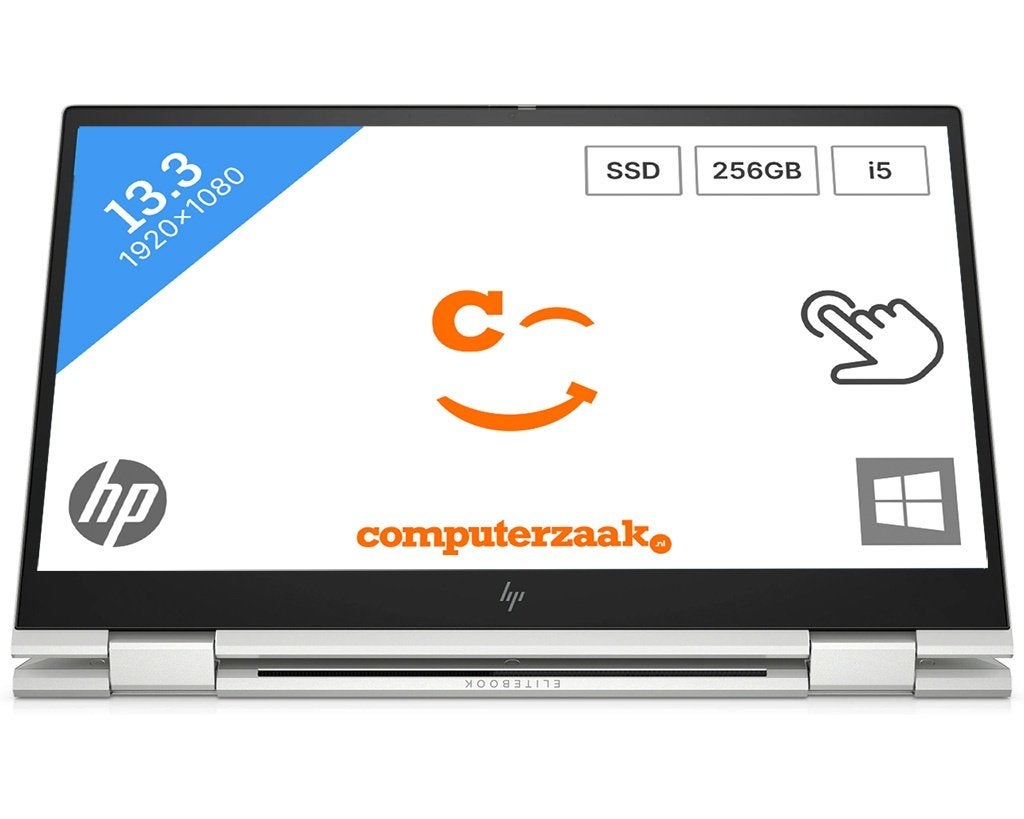 HP EliteBook x360 830 G8/Intel Core i5/8GB/256GB SSD, Computers en Software, 256 GB, 2 tot 3 Ghz, Qwerty, Support.hp.com