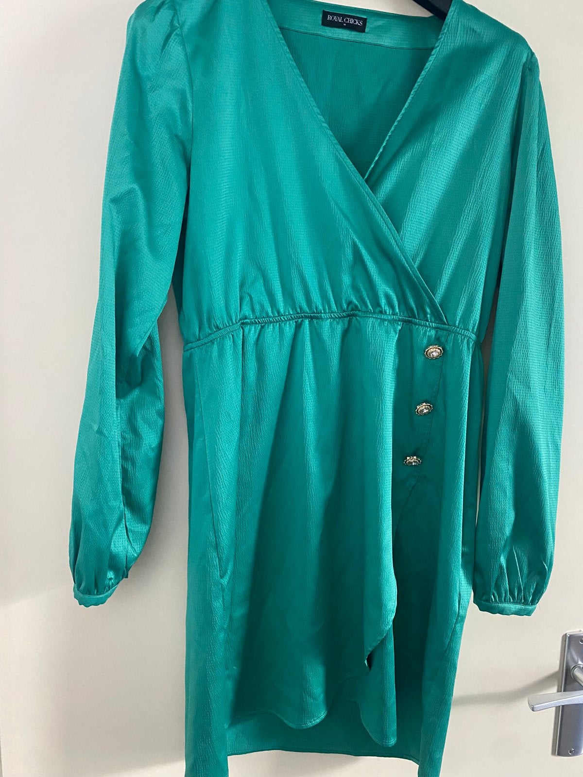 Leuk jurkje maat m , nette staat en schoon voor 7,50€ cborg, Gedragen, Boven de knie, Groen, Ophalen