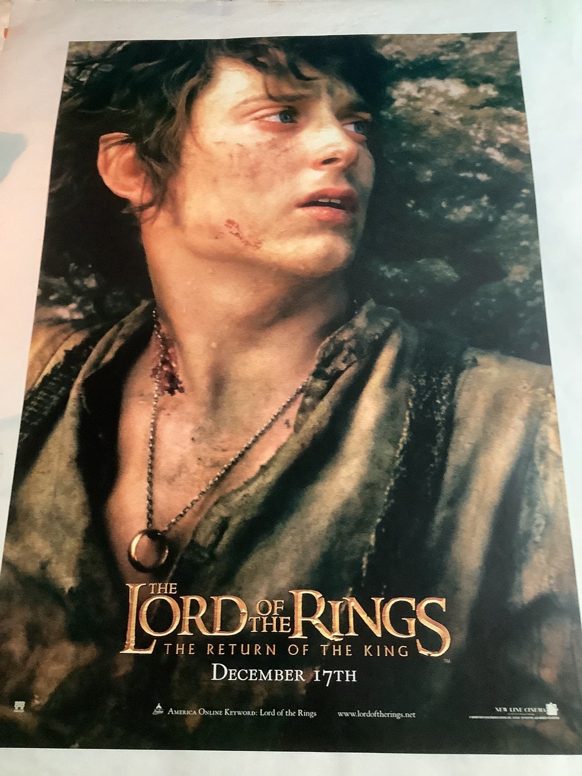 Lord of the rings   Filmposter   70-100 cm, Ophalen of Verzenden, Zo goed als nieuw, Replica
