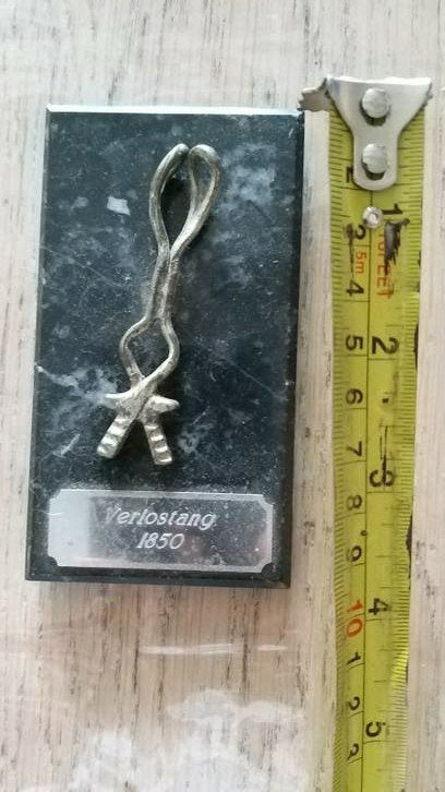 Model Verlostang 1850 op marmeren sokkel, Ophalen of Verzenden