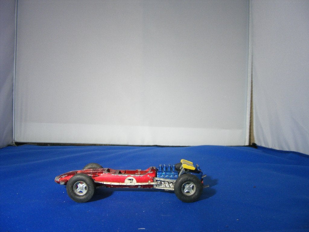 Lotus f1 formule1, dinky toys 1/36? Rood incompleet, Ophalen of Verzenden, Gebruikt, Auto