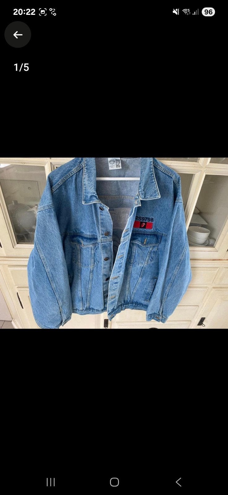 ROLLING STONES JAS MAAT L, Ophalen, Zo goed als nieuw, Maat 52/54 (L), Blauw