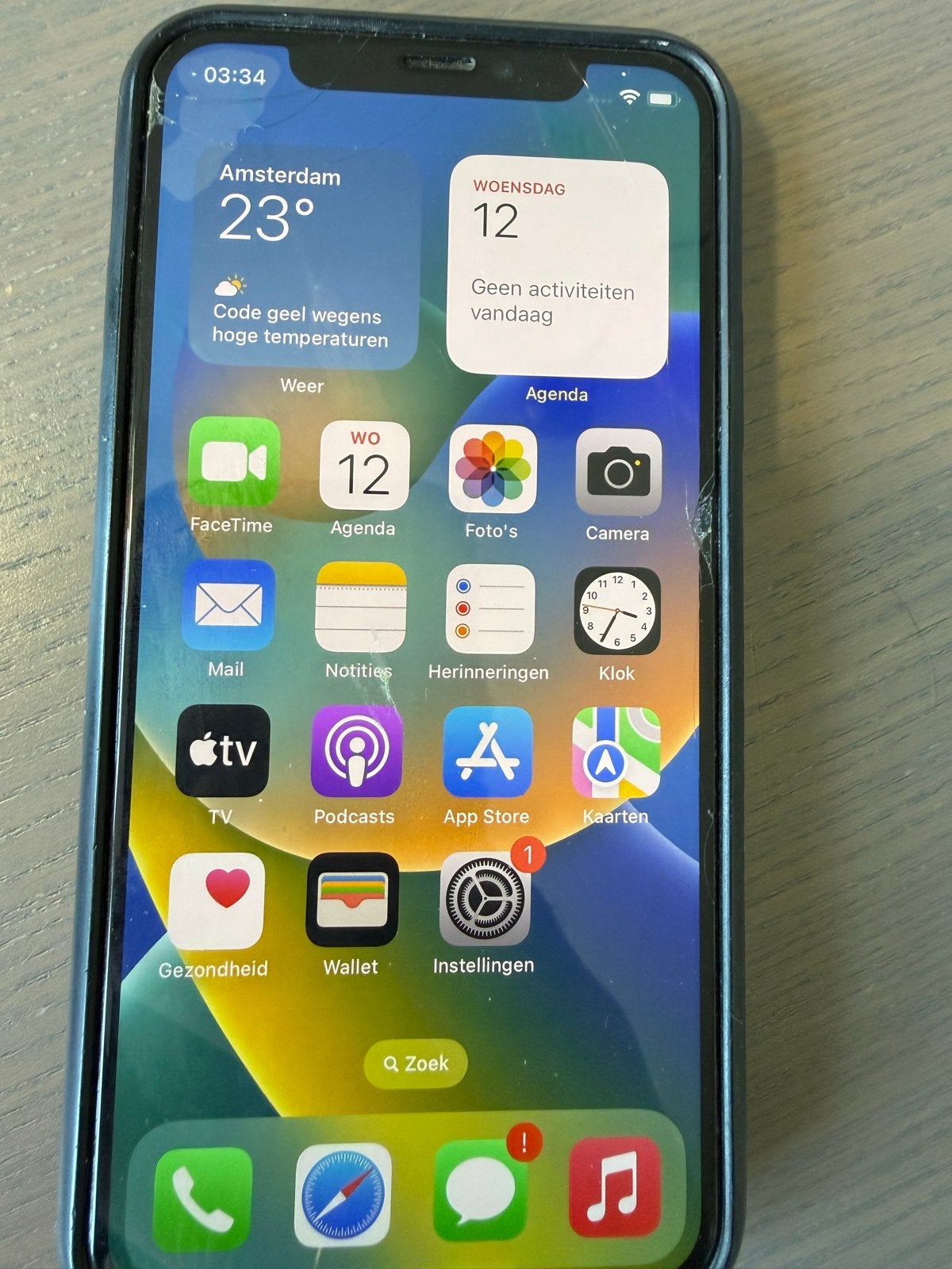 iPhone X 256GB, 256 GB, Gebruikt, Zwart, Zonder simlock
