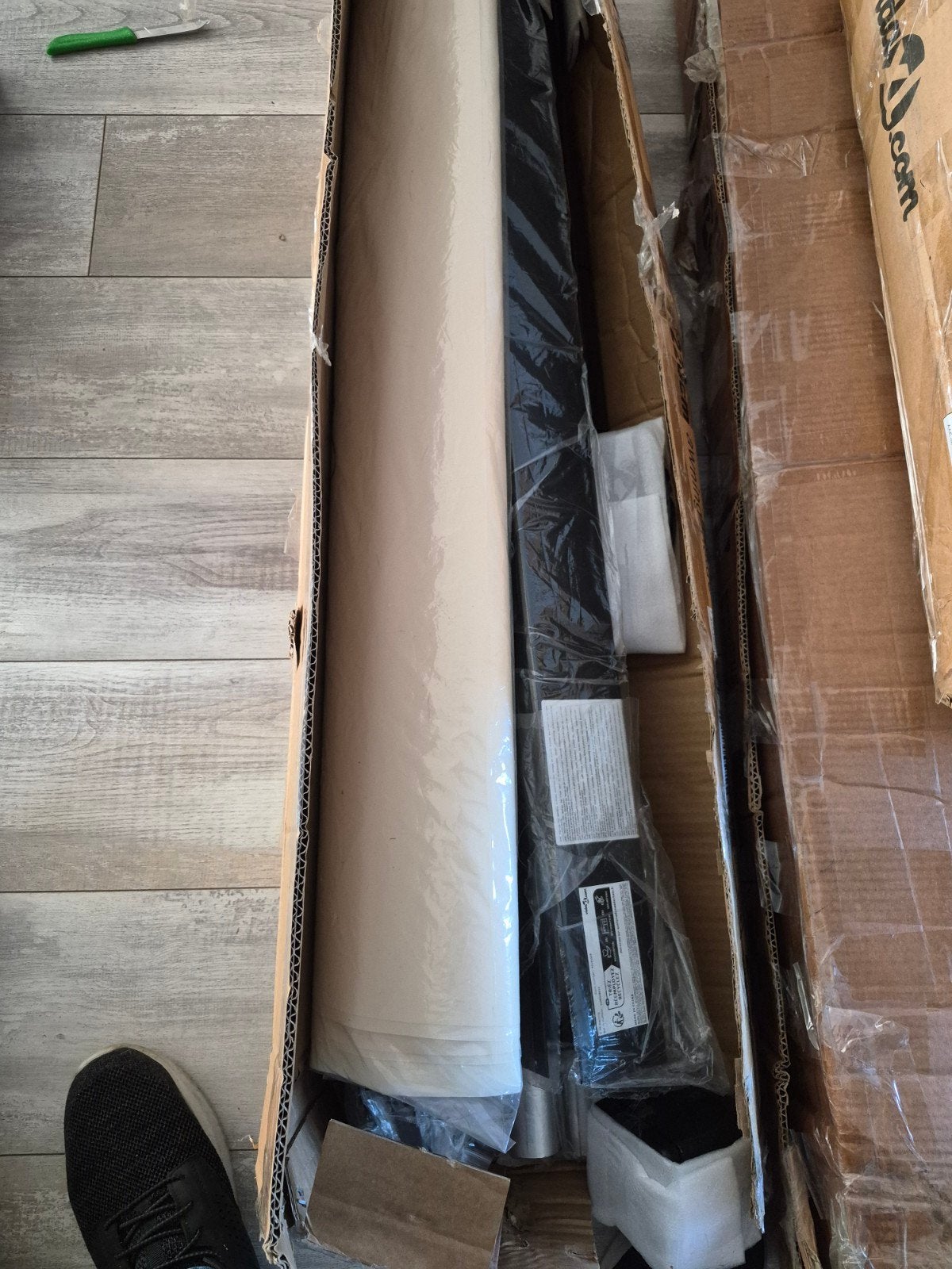 windscherm uittrekbaar 220 cm, Tuin en Terras, Ophalen, Nieuw, Aluminium