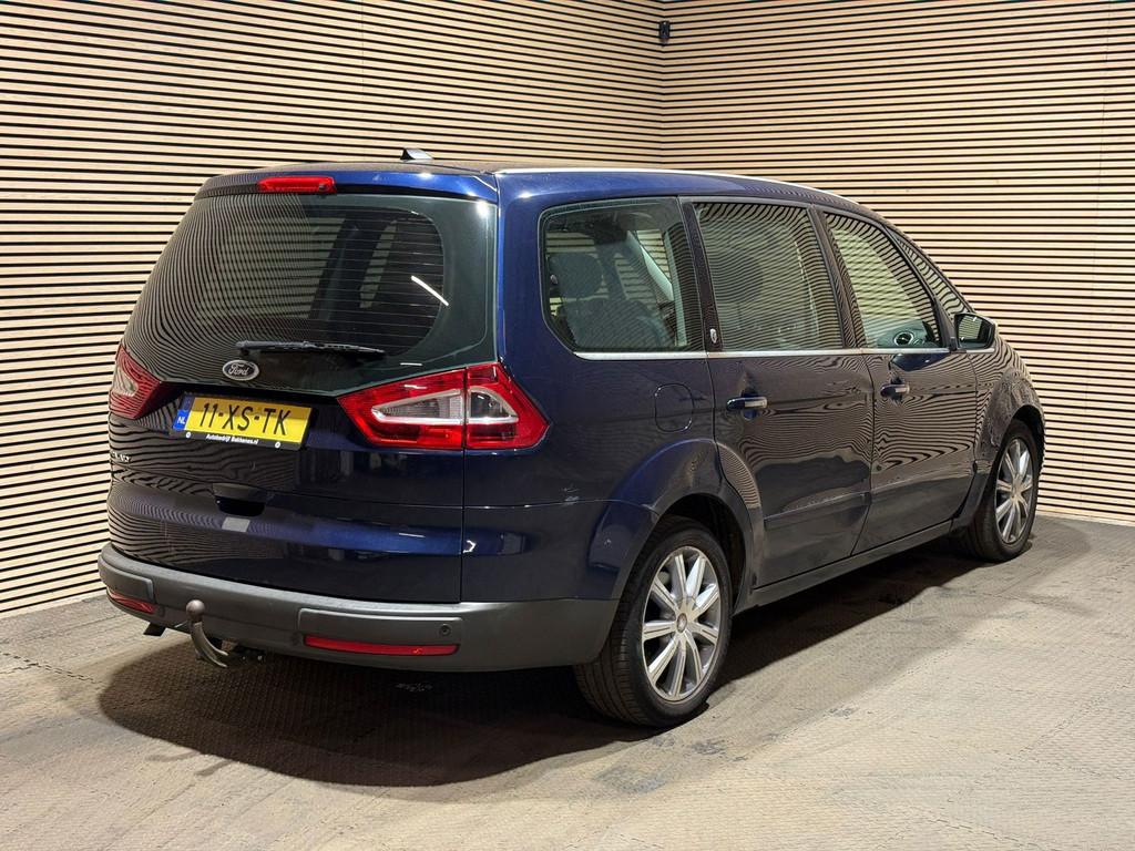 Ford Galaxy 2.0-16V Ghia | Airco | Cruise | Leder | 7pers, Auto's, Ford, Voorwielaandrijving, Gebruikt, Zwart, Blauw