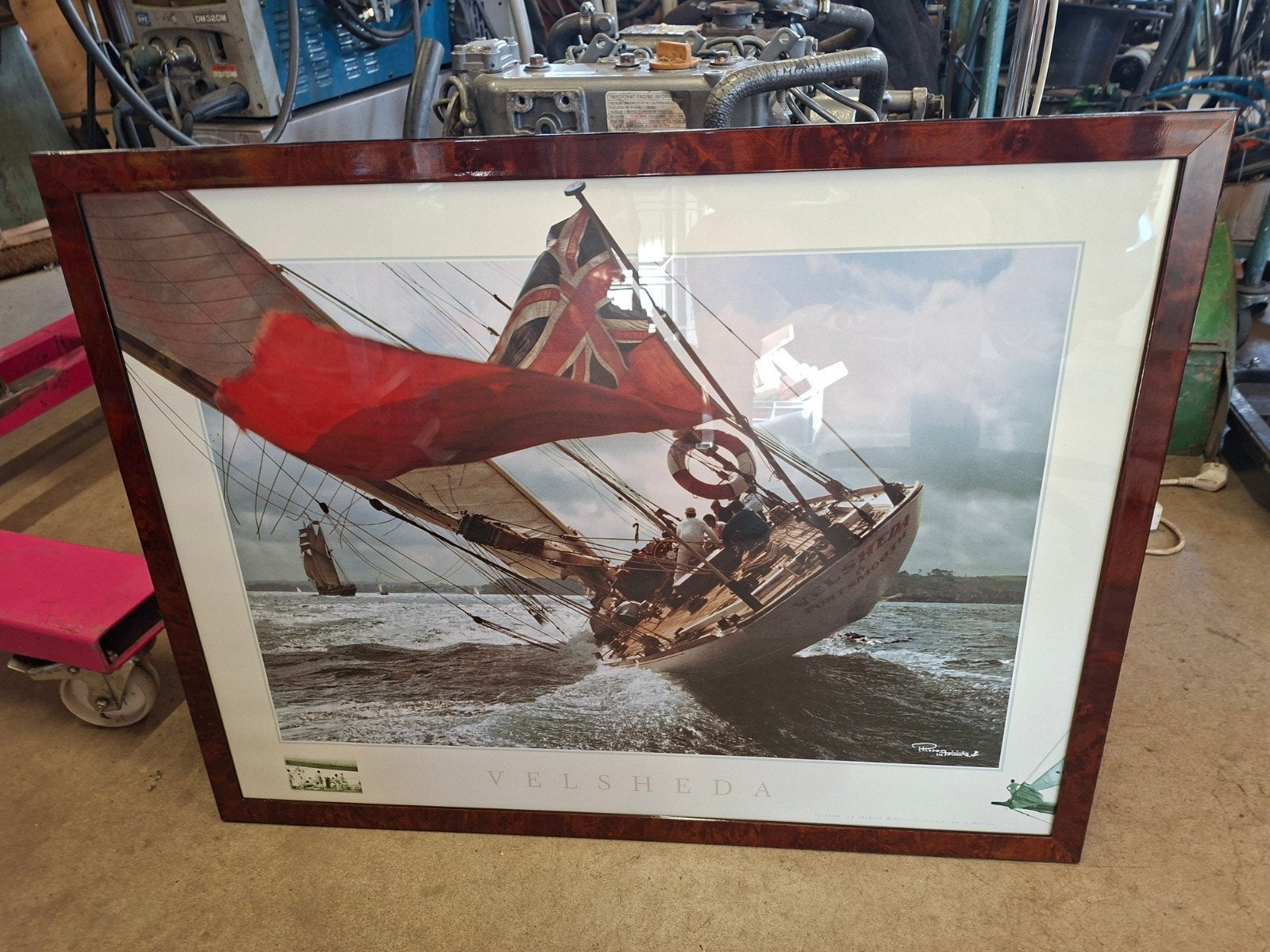 Tk mooie foto van zeilboot zeilen Velsheda., Ophalen, Foto of Poster