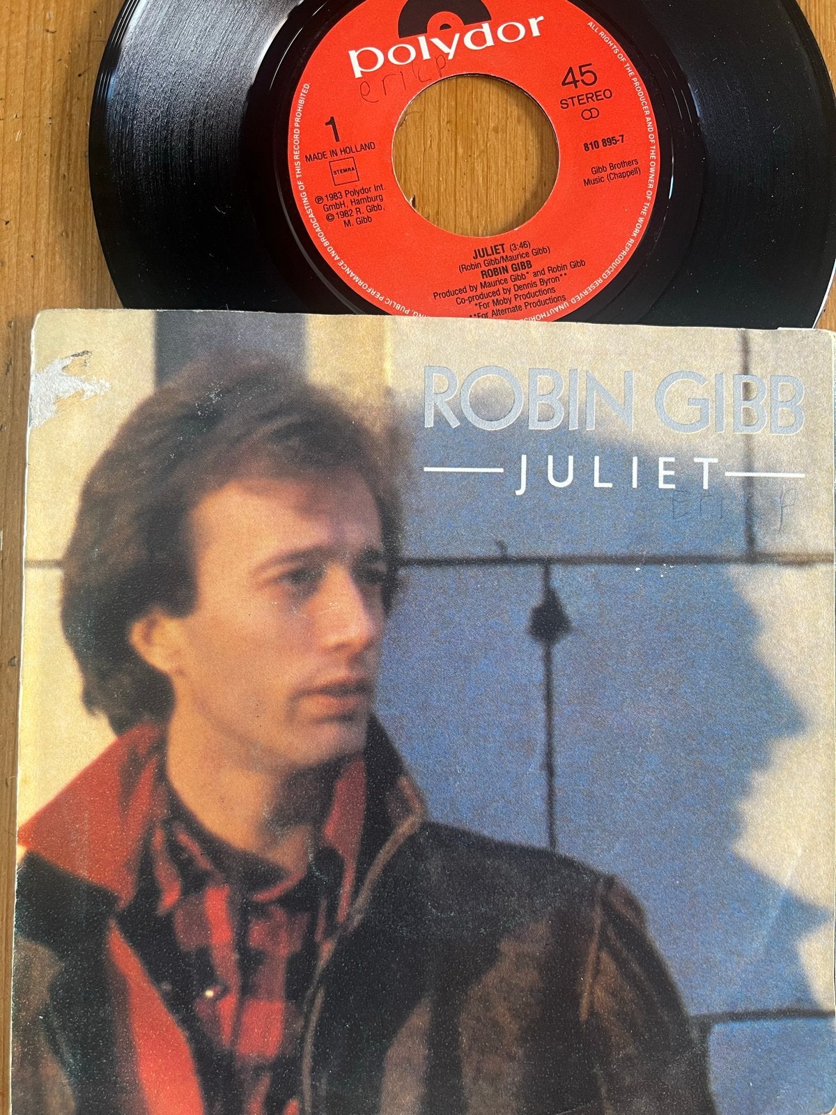 Robin Gibb - Juliet 7 inch single (1983), Gebruikt, 7 inch, Pop, Fotohoes