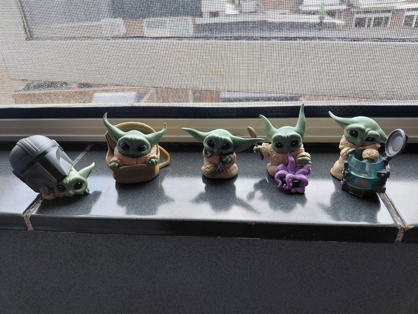 Baby Yoda / Grogu beeldjes set - The Mandalorian, Verzamelen, Ophalen of Verzenden, Zo goed als nieuw