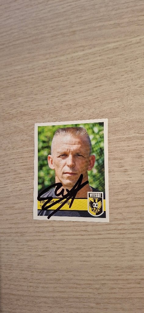 Sticker met handtekening; Edward Sturing # Vitesse, Ophalen of Verzenden, Nieuw, Vitesse, Poster, Plaatje of Sticker