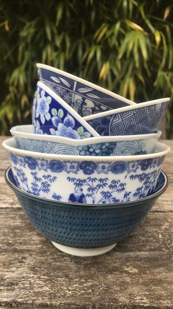 Set van 6 Japanse en Chinese kommen, Ophalen of Verzenden