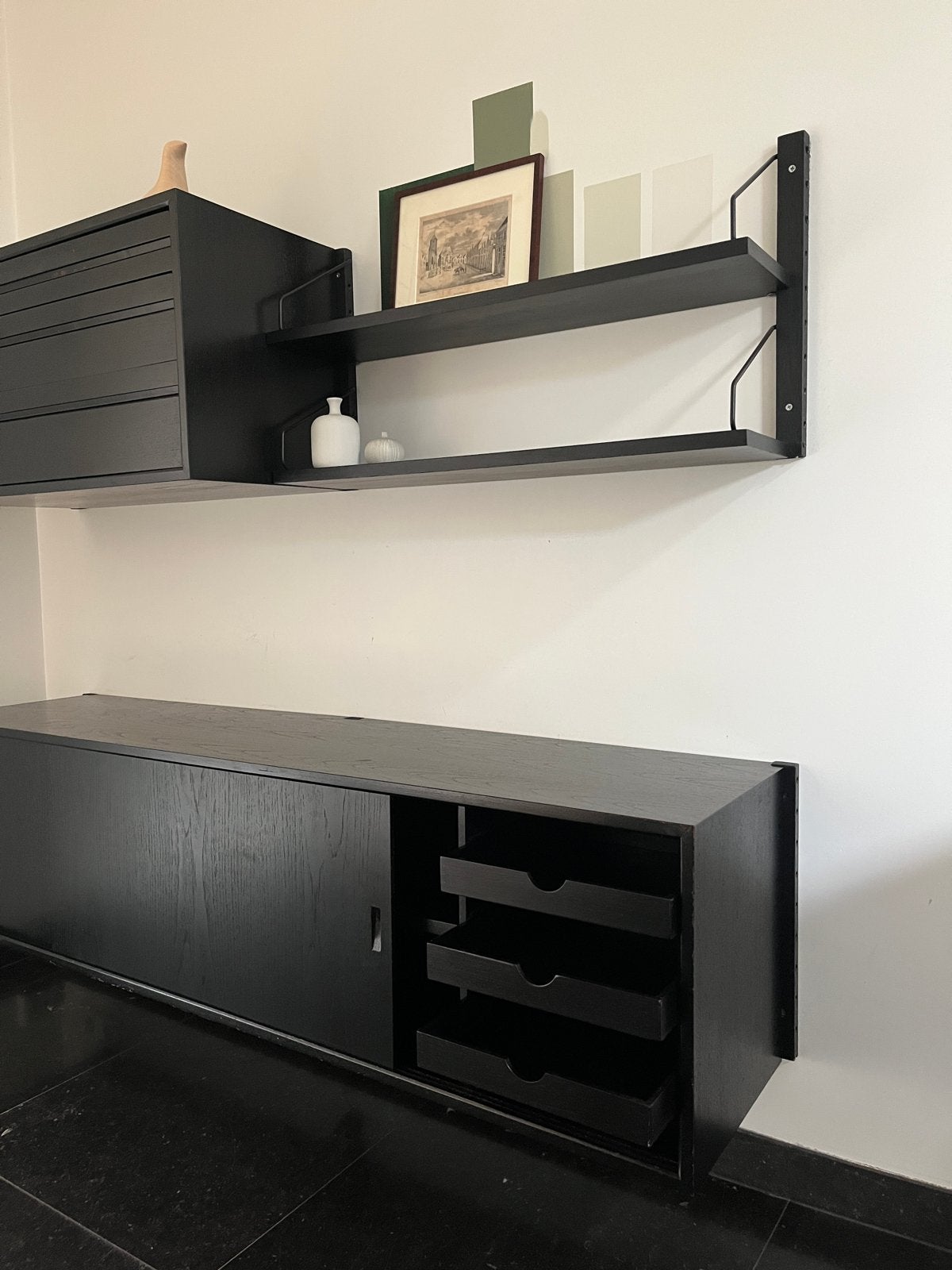 Royal System Poul Cadovius dressoir, ladekastje en planken, Huis en Inrichting, Ophalen, Gebruikt, Met deur(en), Minder dan 100 cm