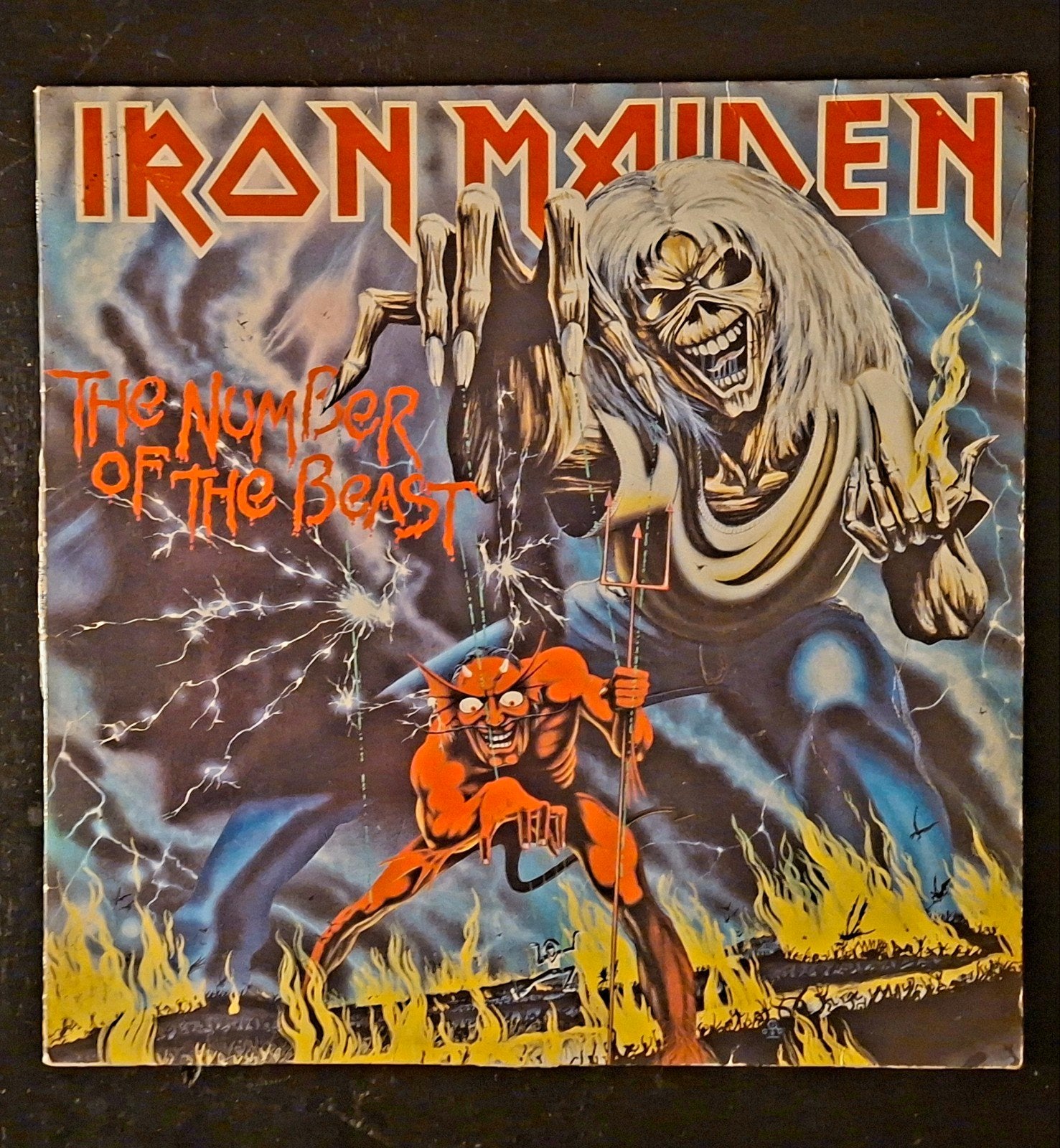 Iron Maiden - The Number of the Beast LP (1982), LP, Gebruikt, Hard Rock, Originele persing