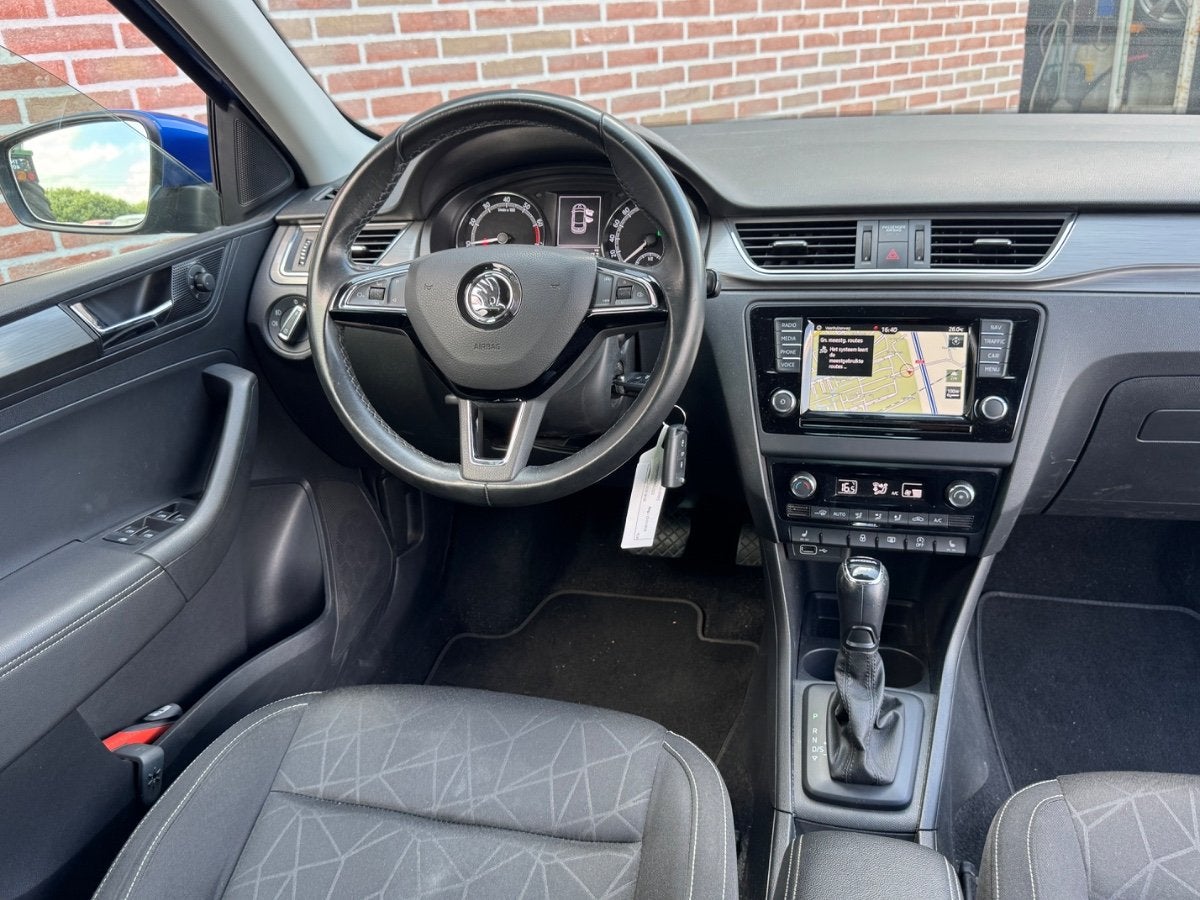 Skoda Rapid Spaceback 1.0 TSI DSG | Greentech Clever | Airco, Auto's, Skoda, Gebruikt, Euro 6, Blauw, 610 kg