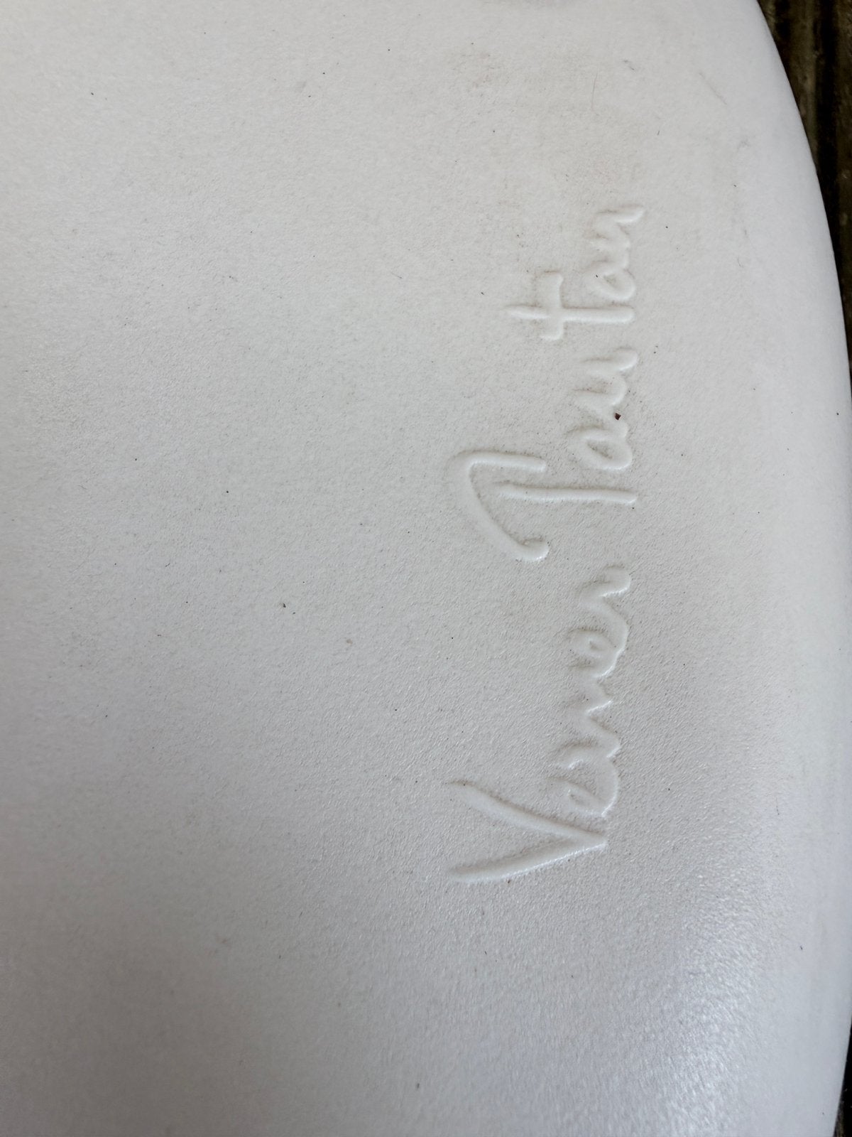 Verner Panton stoelen / vitra / Mat wit, Vintage, Kunststof, Gebruikt, Twee