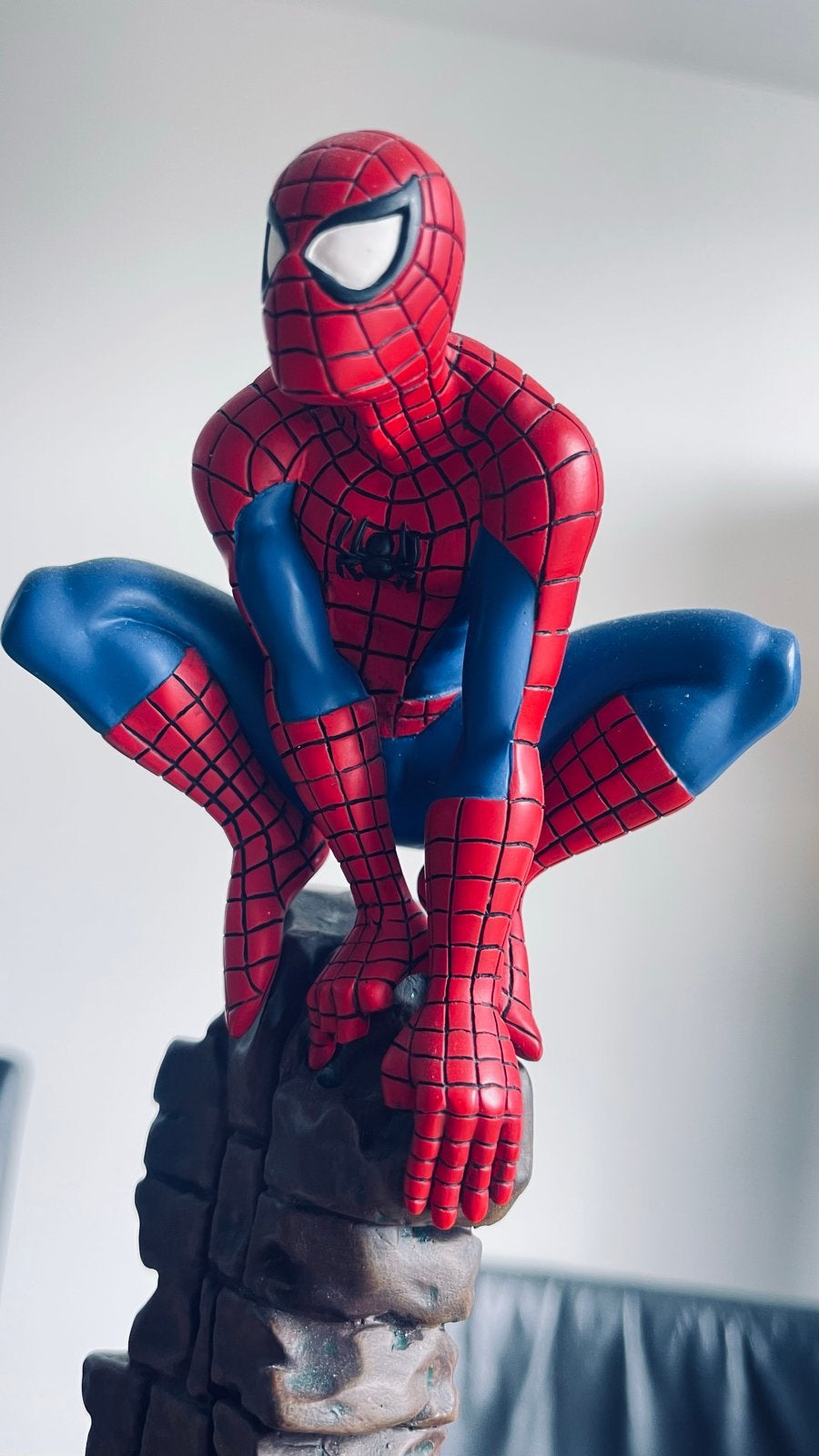 Zeldzaam Spiderman beeld Bombys Attakus 1997 Marvel, Verzamelen, Ophalen, Zo goed als nieuw