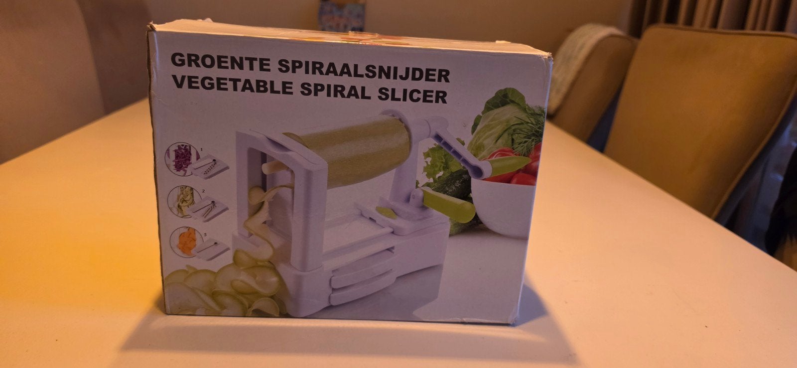 Groente Spiraalsnijder - Nieuw in doos, Ophalen, Overige typen, Kunststof, Nieuw