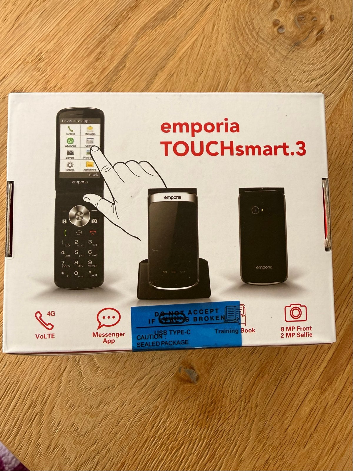 Emporia TOUCHsmart.3 - Nieuw in doos, seal intact, Nieuw, Inklapmodel, Ophalen of Verzenden, Zonder simlock
