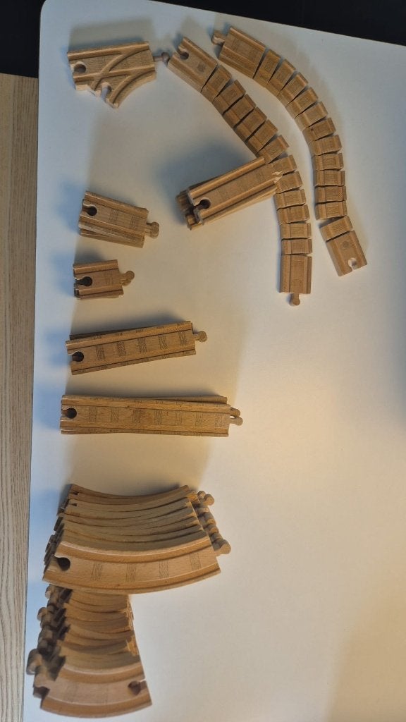MEGA Thomas de Trein houten set – Rails, bruggen en meer., Ophalen of Verzenden, Gebruikt