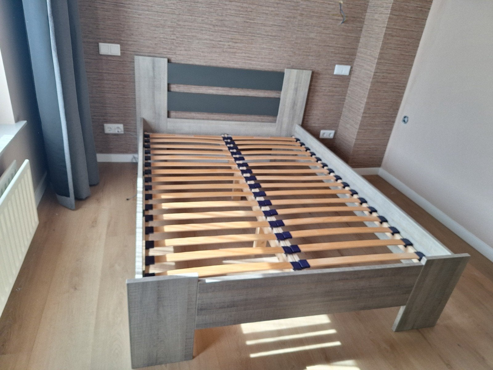Bed ladykant 140x200 cm met lattenbodem, Ophalen, Gebruikt, Tweepersoons, 140 cm