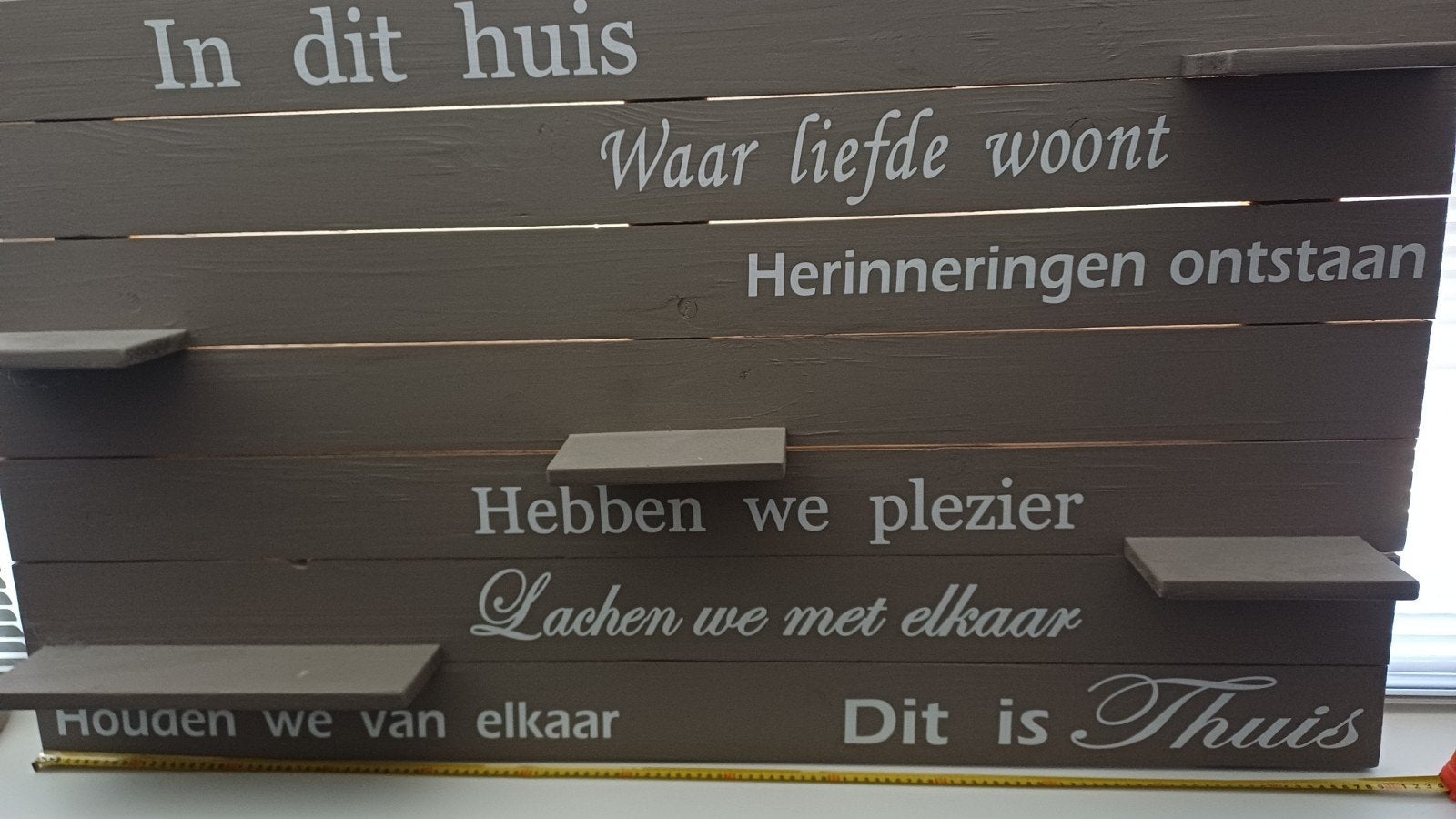 Wandbord landelijk, Ophalen, Zo goed als nieuw, Hout