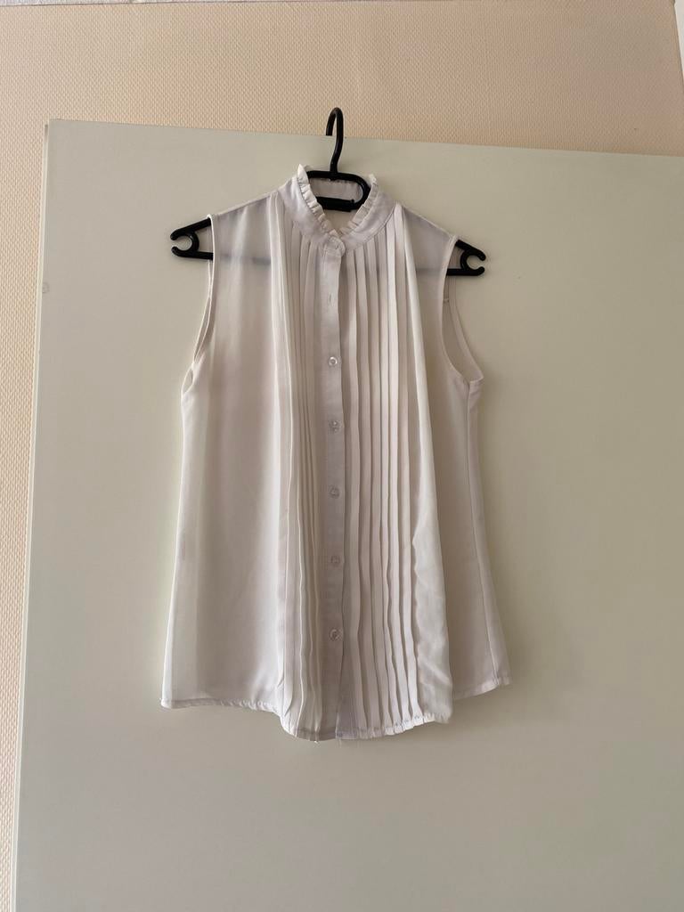 Witte blouse, Ophalen of Verzenden, Zo goed als nieuw, Maat 38/40 (M), Wit