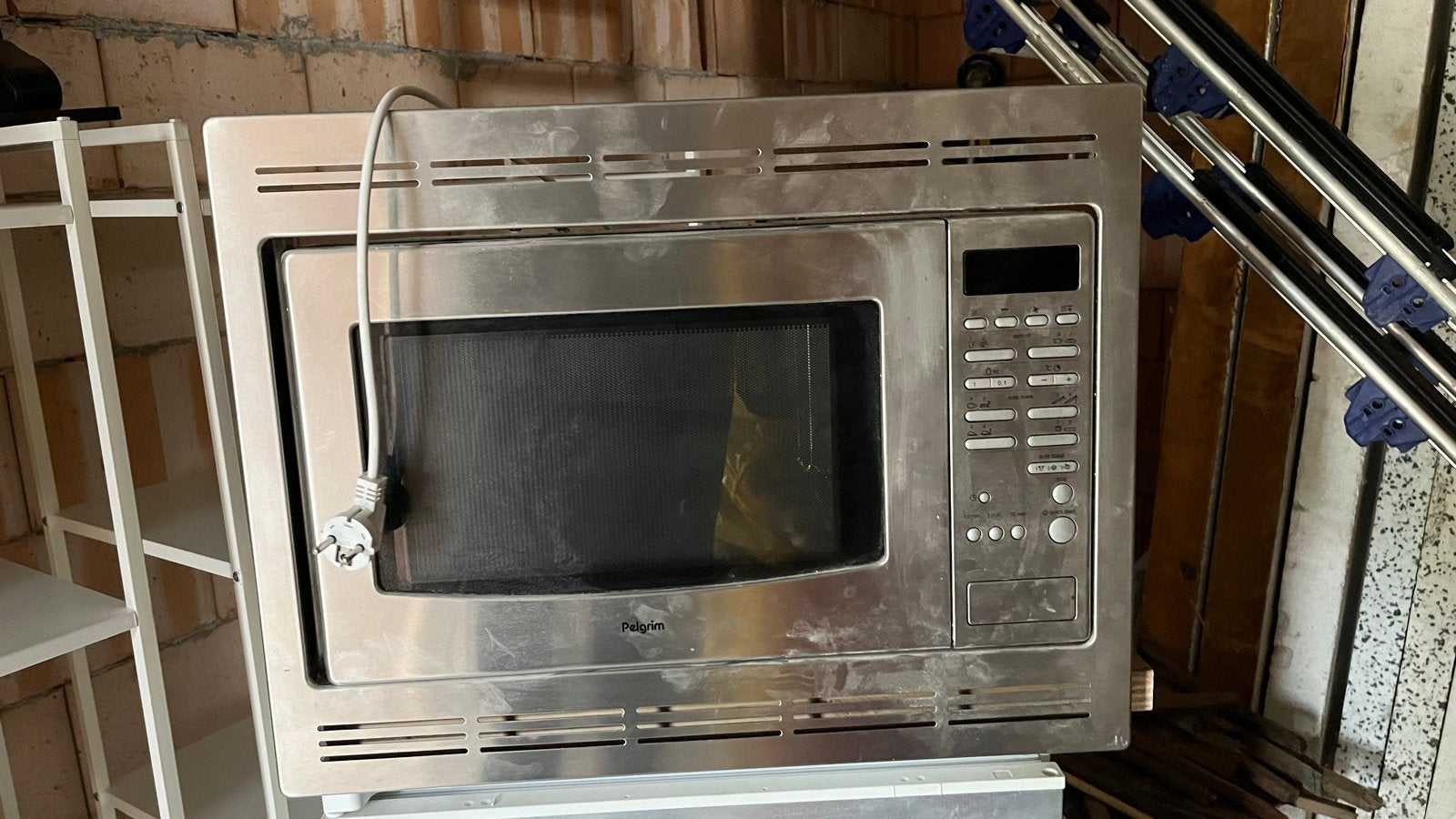 Pelgrim inbouw combi oven magnetron - Gebruikt, Witgoed en Apparatuur, Combimagnetron, Gebruikt, Grill, Ophalen of Verzenden