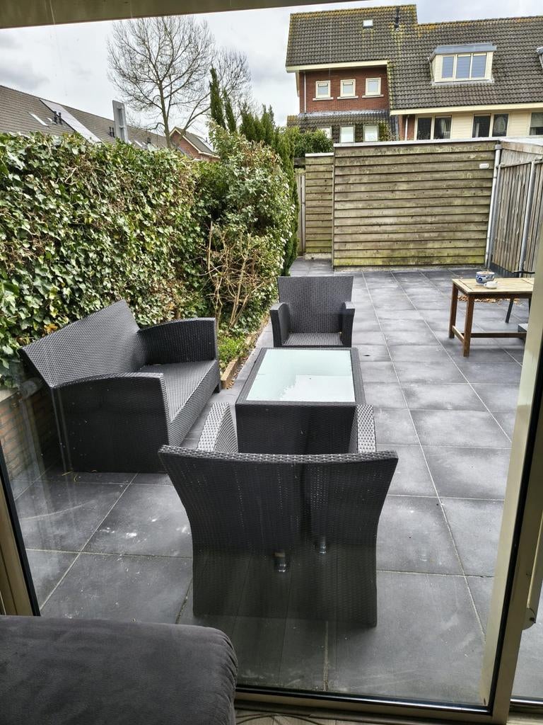 Bellagio Wicker Tuinset met Kussens - Goed Onderhouden, Ophalen, 4 zitplaatsen, Zo goed als nieuw, Wicker