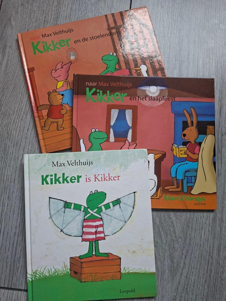 Kikker boeken set: Kikker is Kikker, Slaapfeest, Stoelendans, Ophalen of Verzenden, Gelezen, Max Velthuijs, Prentenboek
