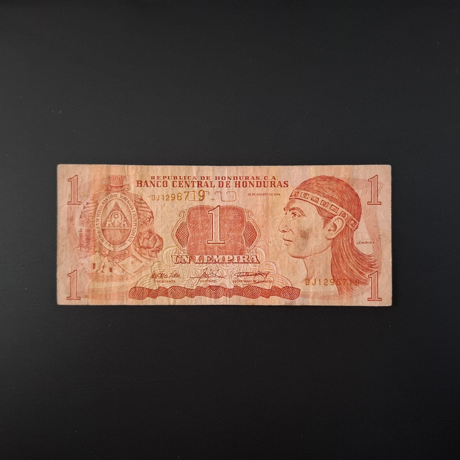 1 lempira Honduras #033, Ophalen of Verzenden, Midden-Amerika, Los biljet