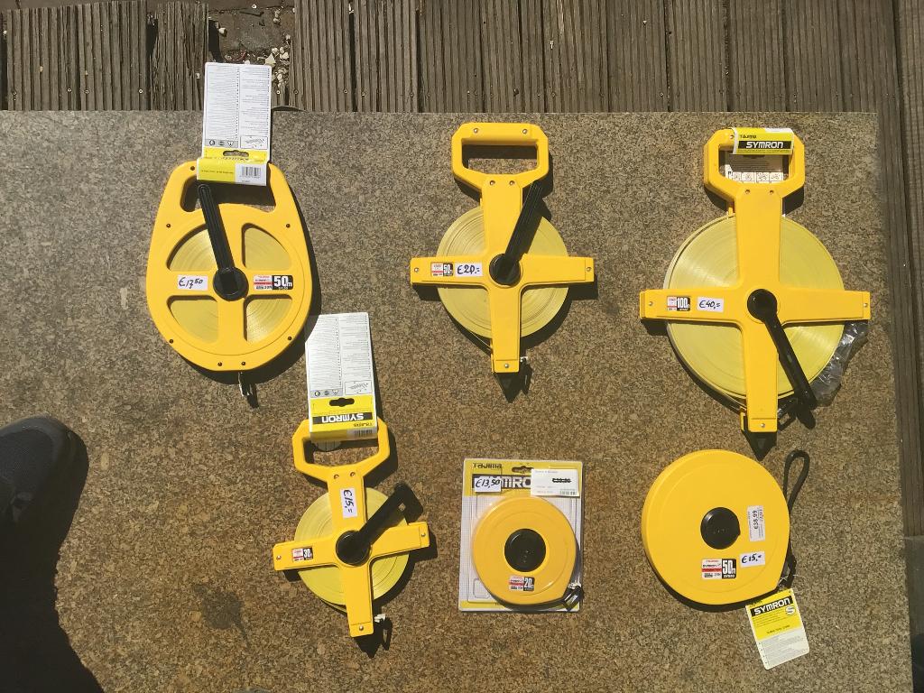 Tajima en KWB landmeter, meetlint, meet band, meter, Ophalen of Verzenden, Nieuw, Afstand