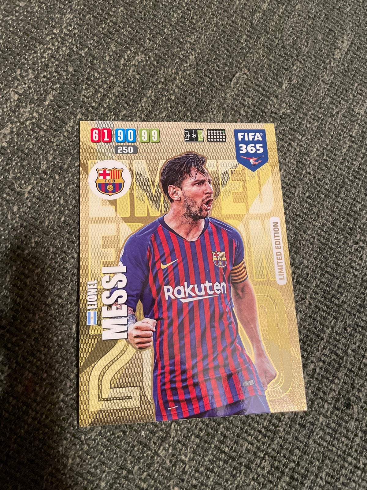 Lionel Messi FIFA 365 Adrenalyn XL Limited Edition kaart, Ophalen, Zo goed als nieuw, Losse kaart