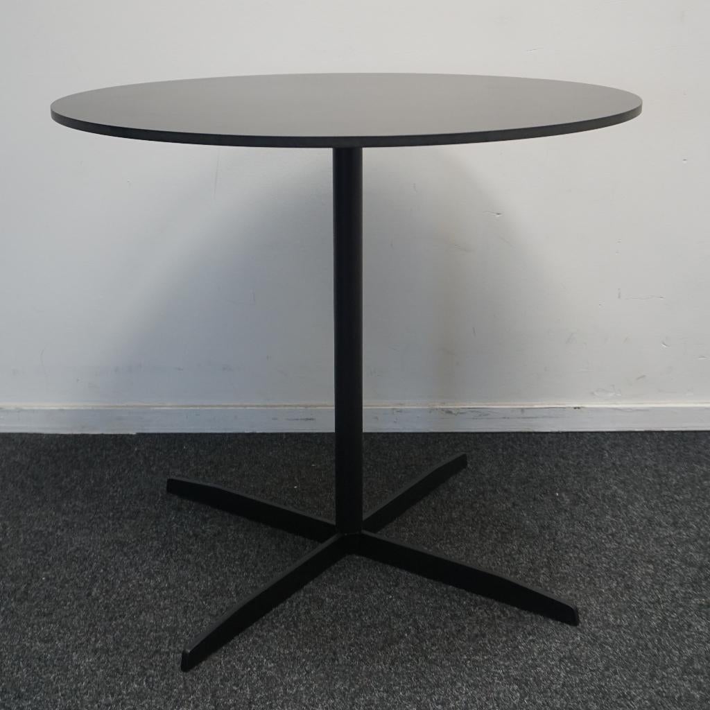 Vergadertafel Ø 80 | Eetkamertafel | Design tafel | Zwart, Gebruikt, 50 tot 100 cm, -, Rond