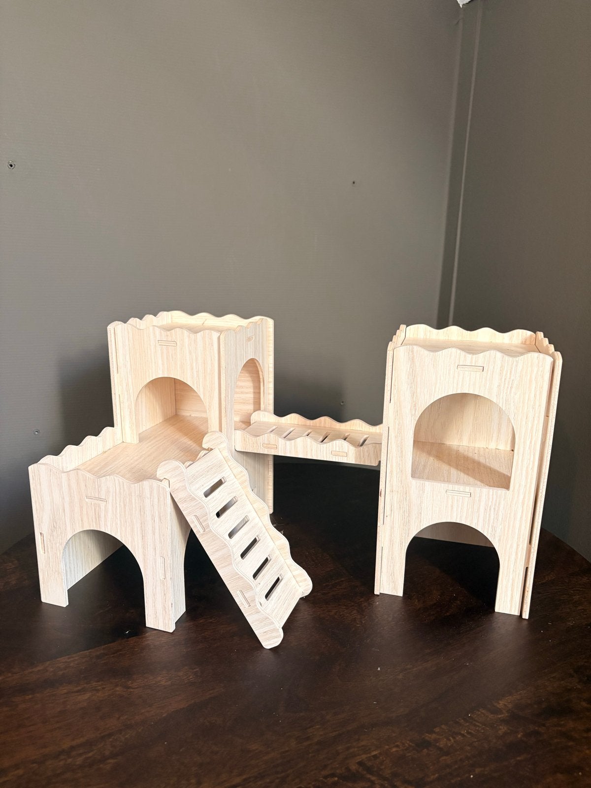 Hamsterscaping - houten decoratie kasteel, Dieren en Toebehoren, Ophalen of Verzenden, Overige typen