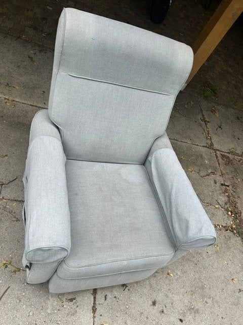 Fauteuil, Huis en Inrichting, Fauteuils, Ophalen, Gebruikt, 75 tot 100 cm, Stof