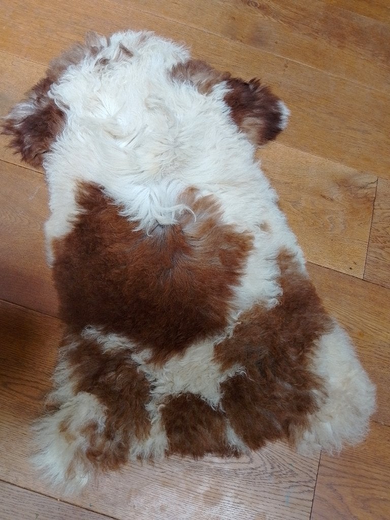 Schapenvacht, Huis en Inrichting, 50 tot 100 cm, Nieuw, Bruin, Ovaal