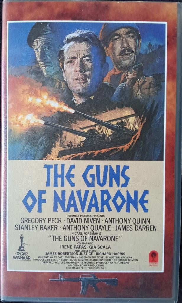 The Guns Of Navarone vhs, Vanaf 16 jaar, Ophalen of Verzenden, Zo goed als nieuw, Actie en Avontuur