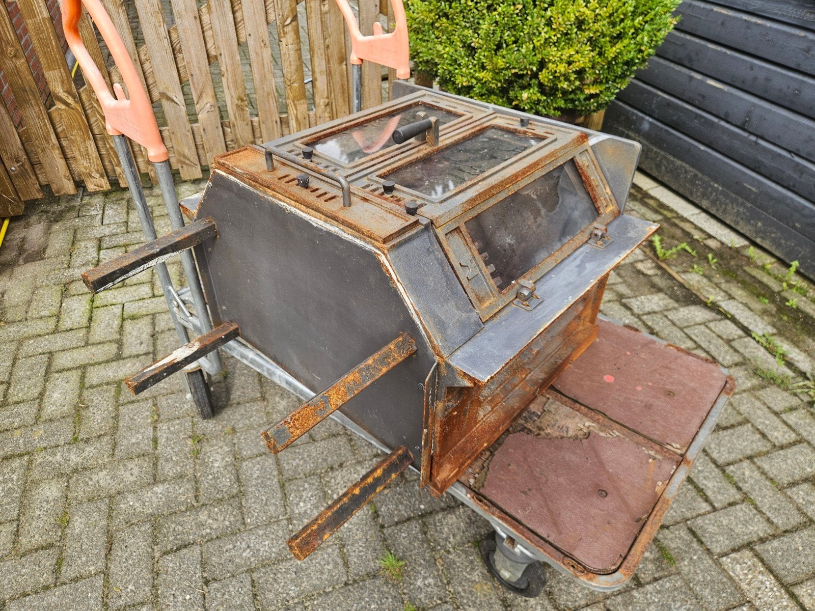 Werkplaats kachel openhaard haard schouw stookplaats vuur, Ophalen, Gebruikt, Inbouwhaard, Houthaard