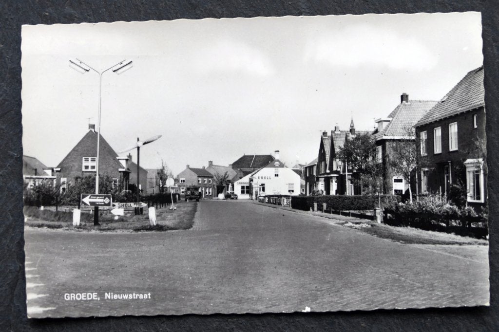 Groede, Nieuwstraat, Verzamelen, Ansichtkaarten | Nederland, Verzenden, 1960 tot 1980, Ongelopen, Zeeland