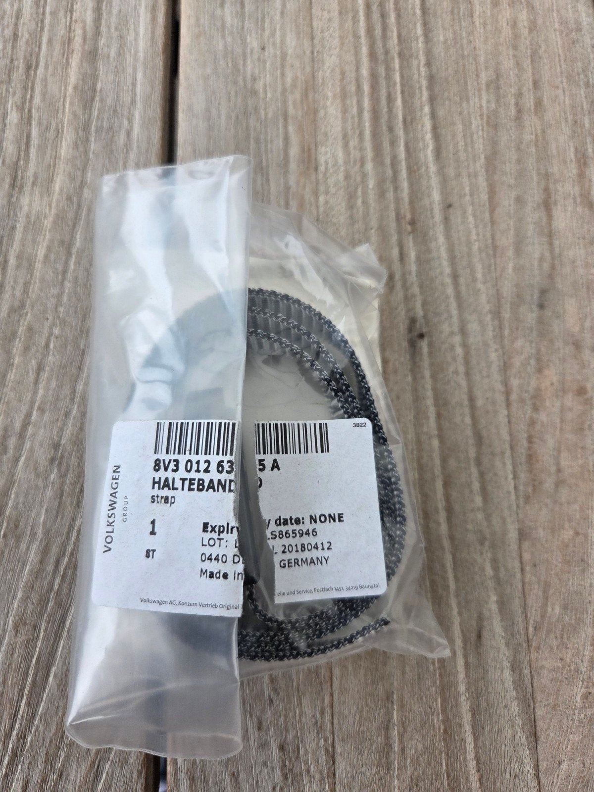 VAG bevestigingsband 8V3012635A Audi A3/S3 (8V), Ophalen of Verzenden