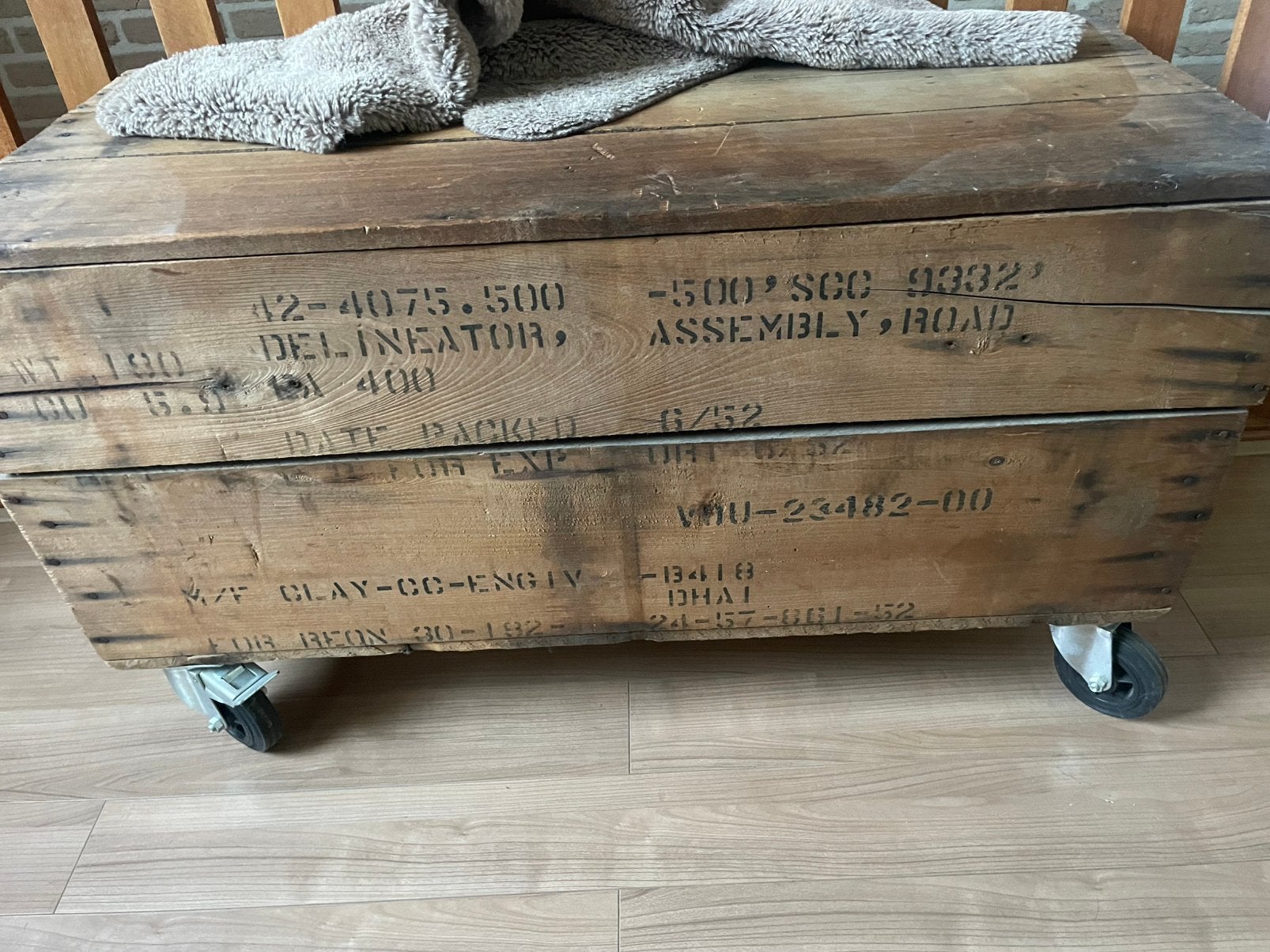Kist op wieltjes, Ophalen, Zo goed als nieuw, 50 tot 100 cm, Minder dan 50 cm