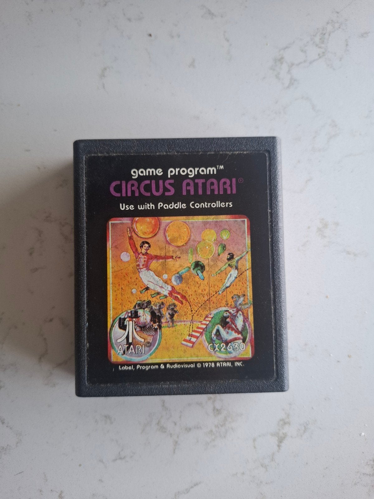 Circus Atari - Klassiek spel voor Atari 2600, Spelcomputers en Games, Gebruikt, 2 spelers, Ophalen of Verzenden, Atari 2600