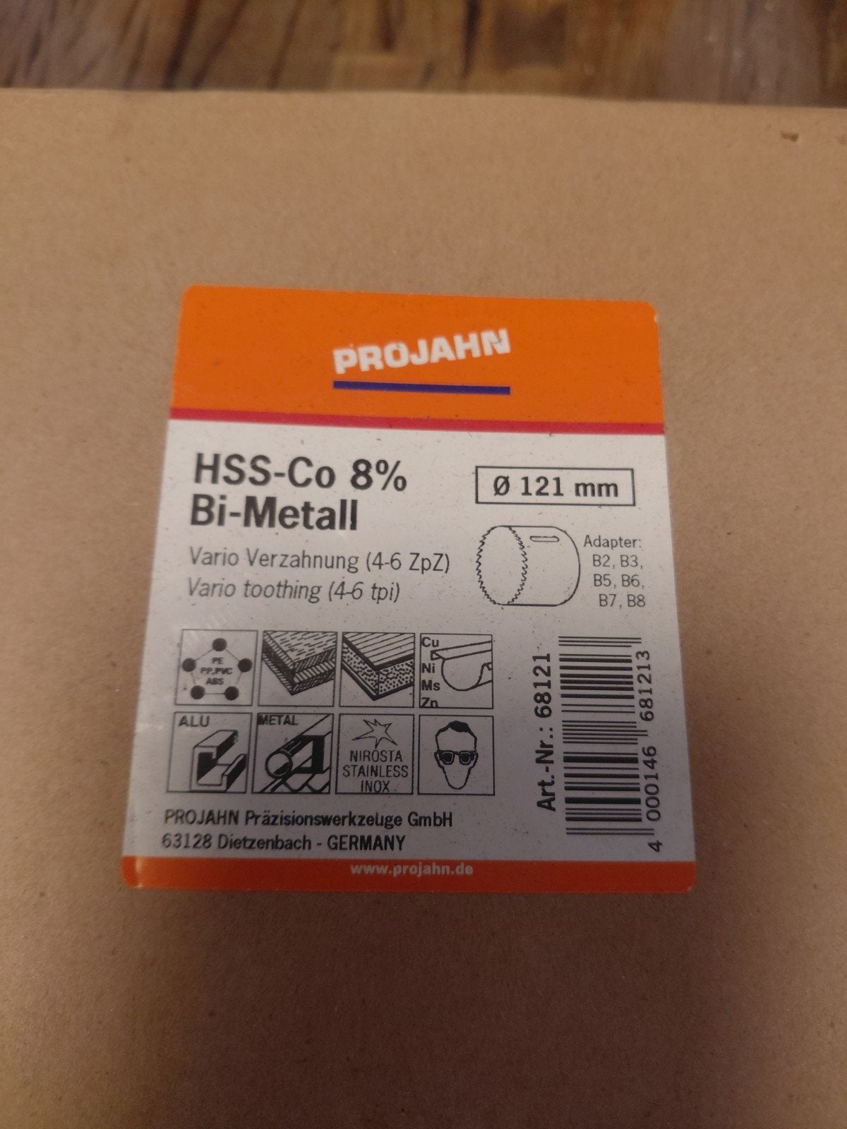 PROJAHN HSS-Co 8% Bi-Metall Gatenzaag Ø 121 mm, Ophalen of Verzenden, Nieuw, Overige typen, PROJAHN
