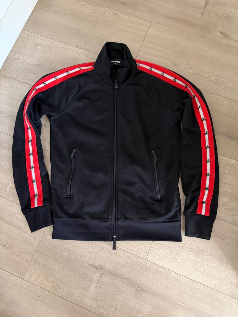 DSQUARED2 Trainingsjack - Maat XS - Als nieuw, Verzenden, Zo goed als nieuw, Maat 46 (S) of kleiner, Zwart