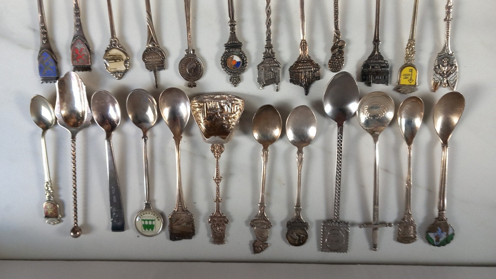 Verzameling van diverse lepeltjes, Antiek en Kunst, Ophalen of Verzenden