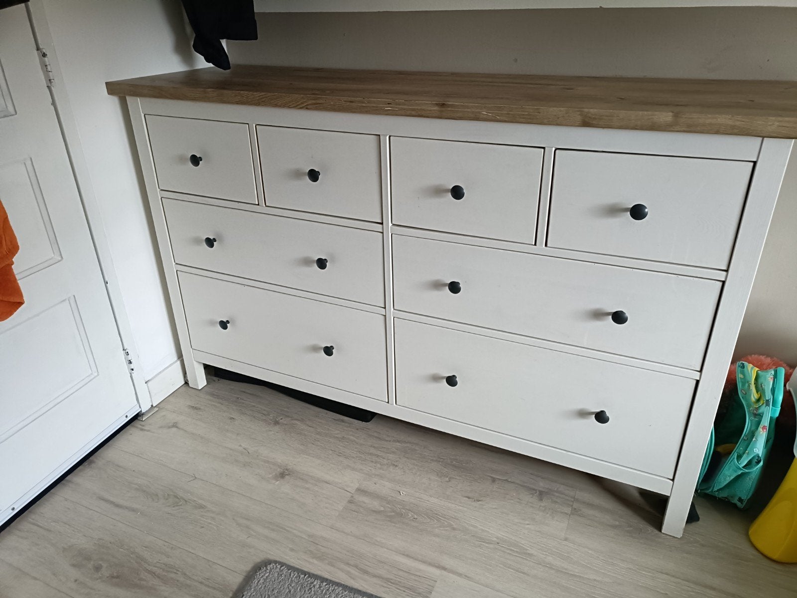 IKEA HEMNES ladekast met 8 lades, Ophalen, Gebruikt, 100 tot 150 cm, 5 laden of meer