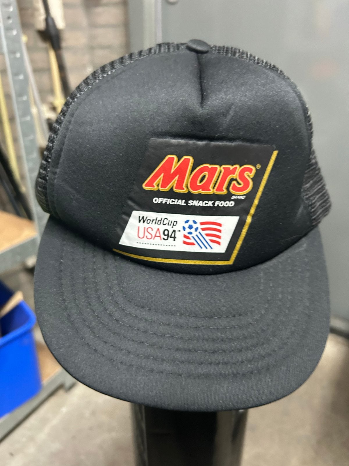 Vintage Mars World Cup USA 94 Trucker Pet, Ophalen of Verzenden, Zo goed als nieuw, Overige binnenlandse clubs, Pet of Muts